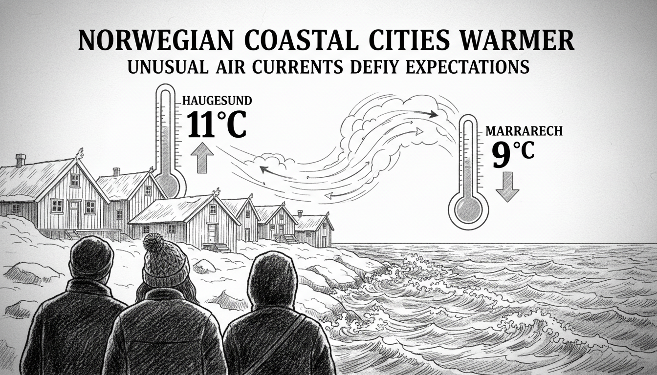 Norwegian Coastal Cities Warmer Than Mediterranean Destinations