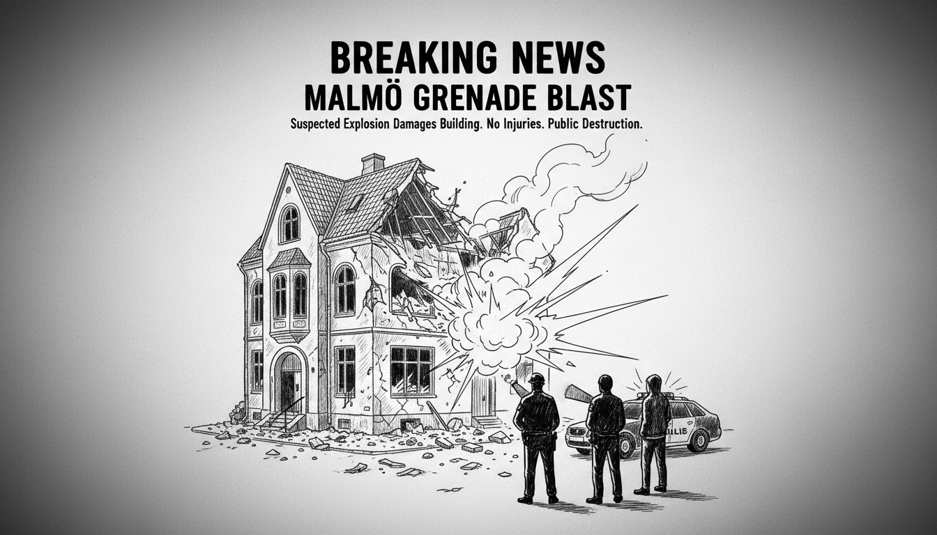 Suspected Grenade Explosion Rocks Malmö Neighborhood