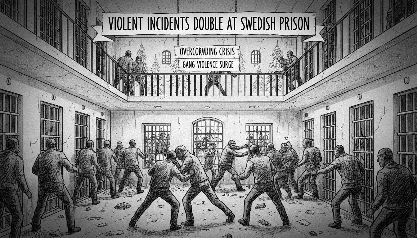 Violent Incidents Double at Swedish Prison Amid Overcrowding Crisis