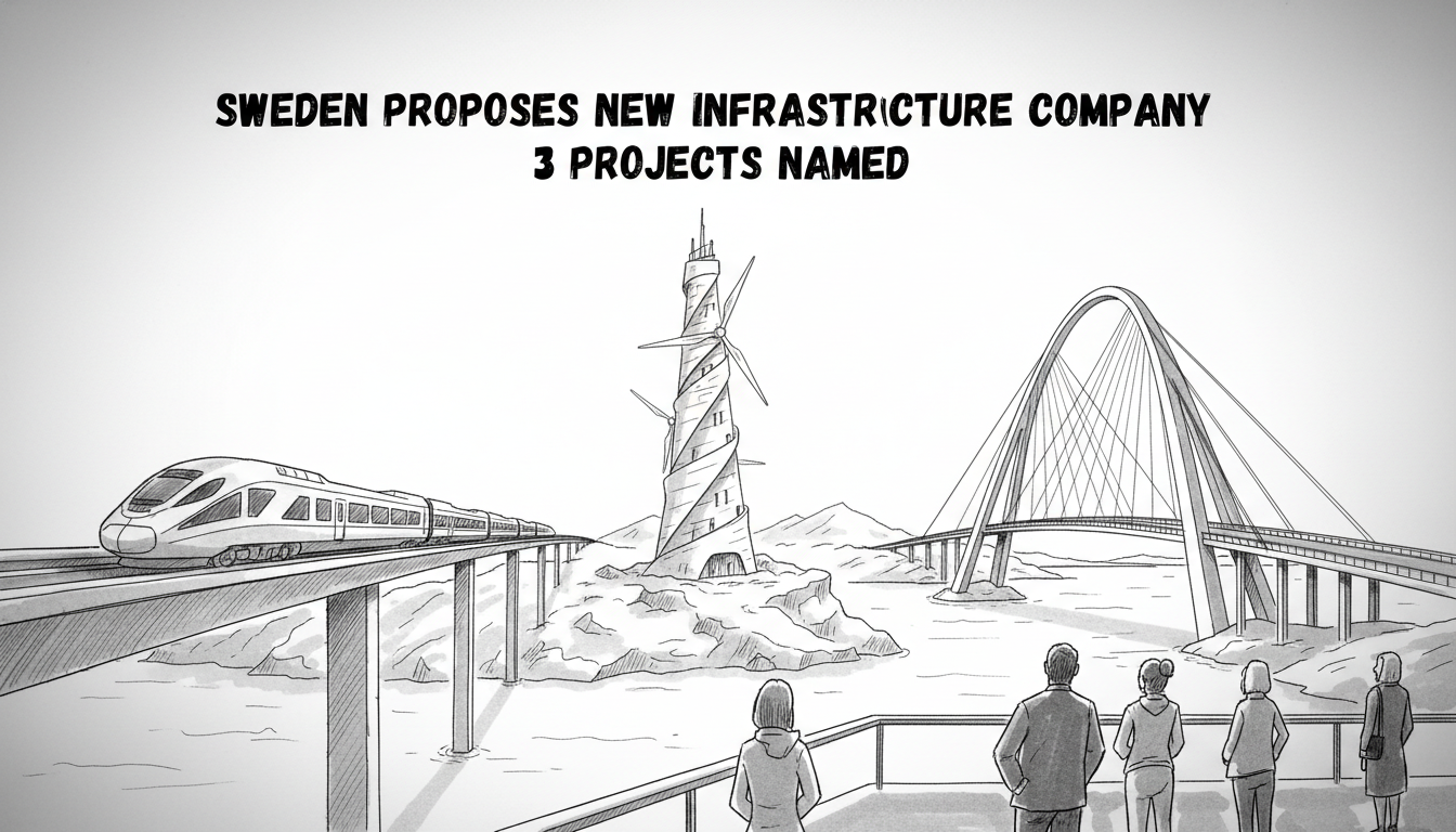 Sweden Proposes New Infrastructure Company: 3 Projects Named