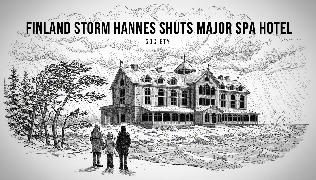 Finland Storm Hannes Shuts Major Spa Hotel
