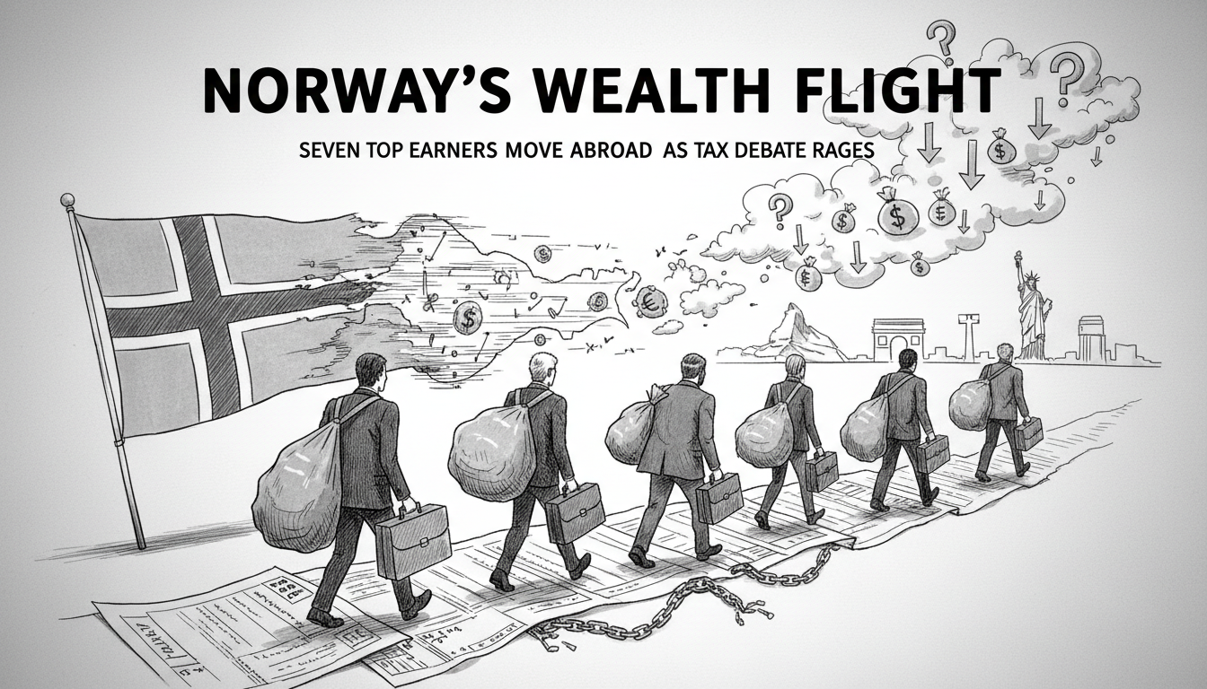 Seven of Norway's Top Earners Now Live Abroad, Tax Data Shows