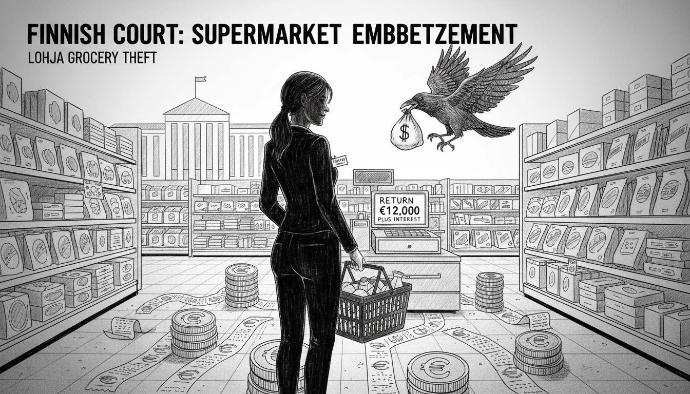 Finnish Court Sentences Supermarket Employee for Embezzlement Scheme