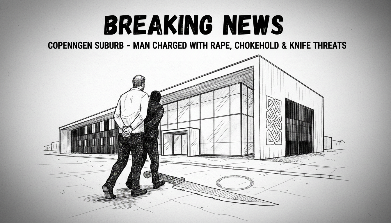 Man Charged with Rape, Chokehold and Knife Threats in Copenhagen Suburb