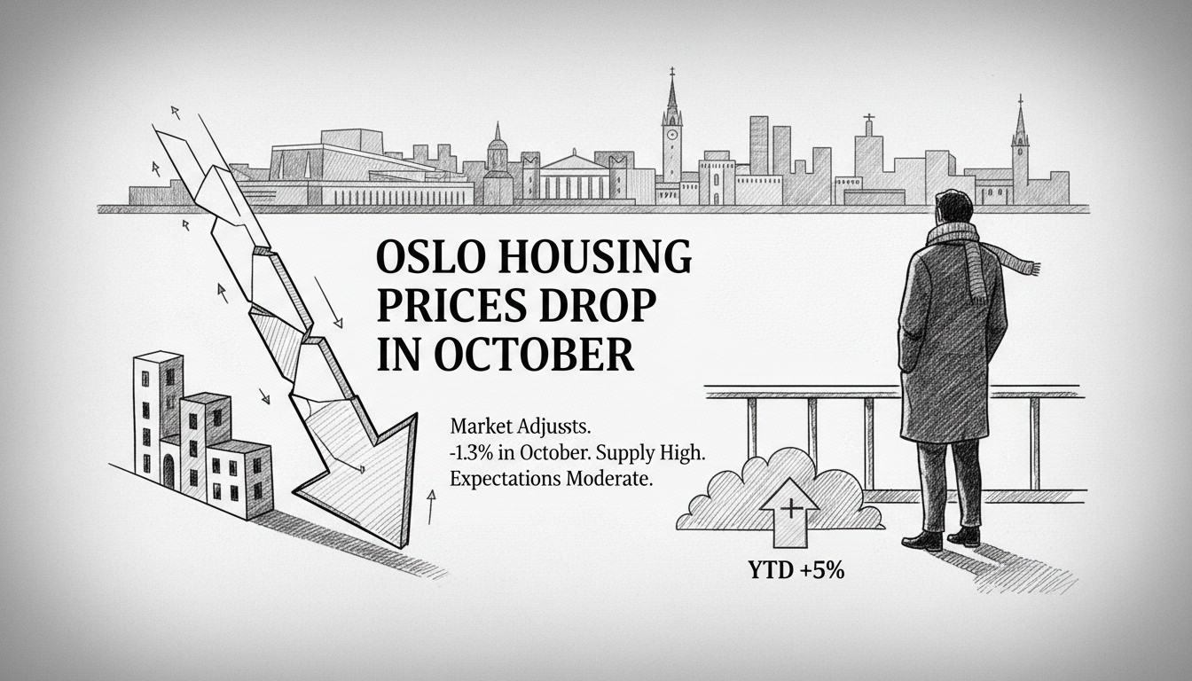 Oslo Housing Prices Drop in October as Market Adjusts
