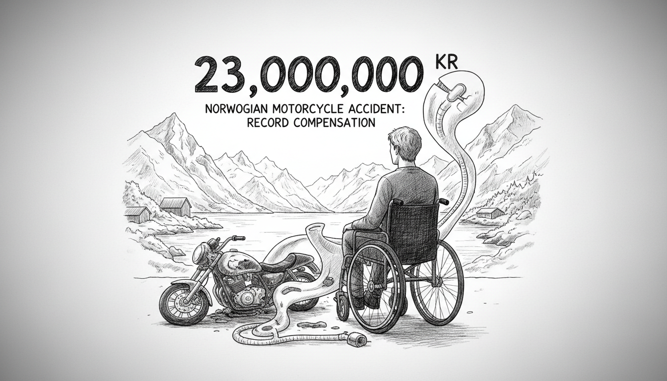 Norwegian Motorcycle Accident Victim Receives Record Compensation
