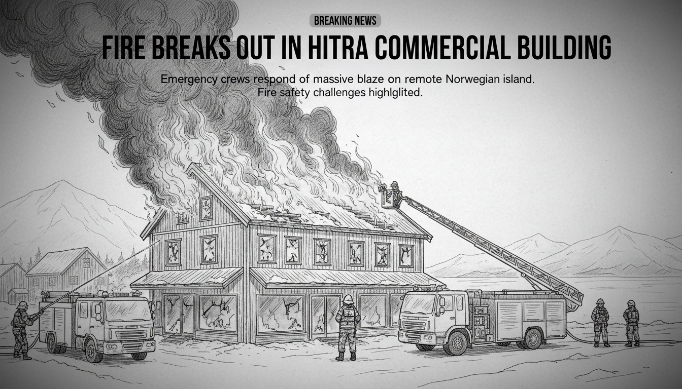Fire Breaks Out in Hitra Commercial Building