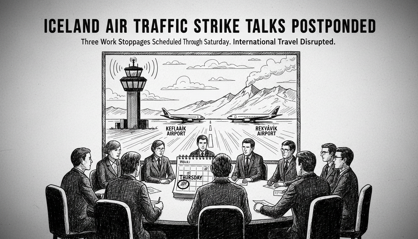 Iceland Air Traffic Controller Strike Talks Postponed