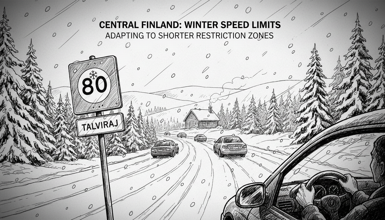 Central Finland Roads Transition to Winter Speed Limits