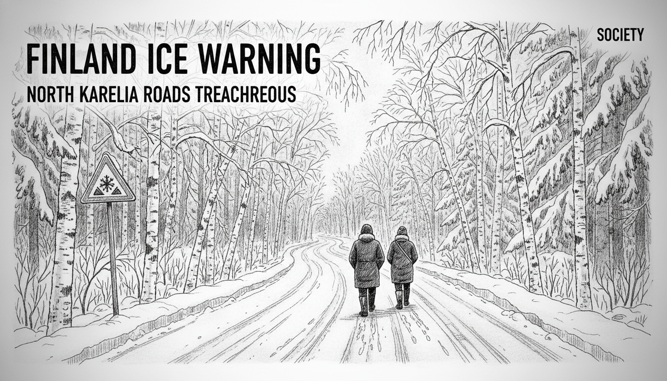 Finland Ice Warning: North Karelia Roads Treacherous