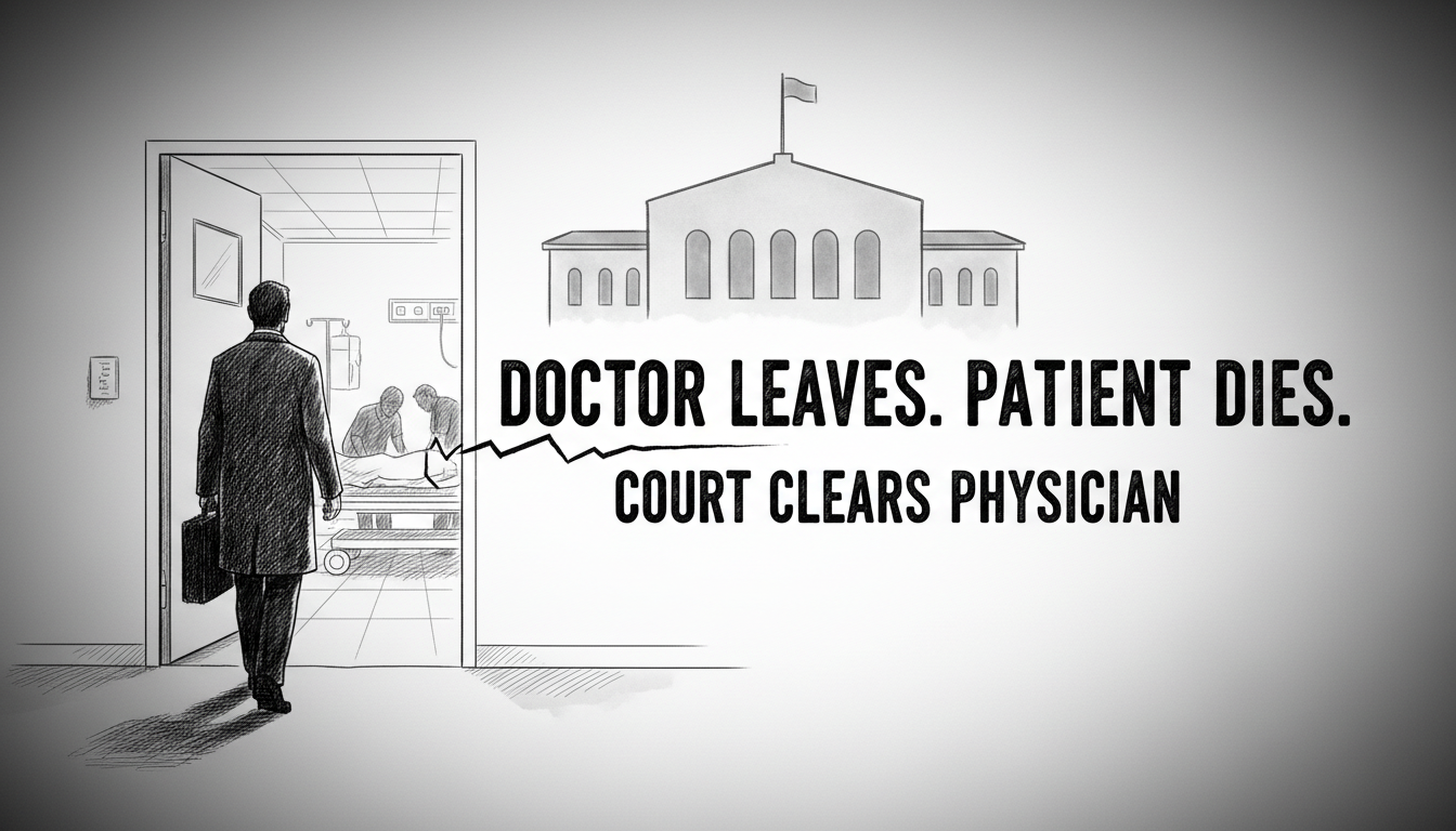 Doctor Left Work During Patient's Heart Attack, Court Clears Physician of Wrongdoing