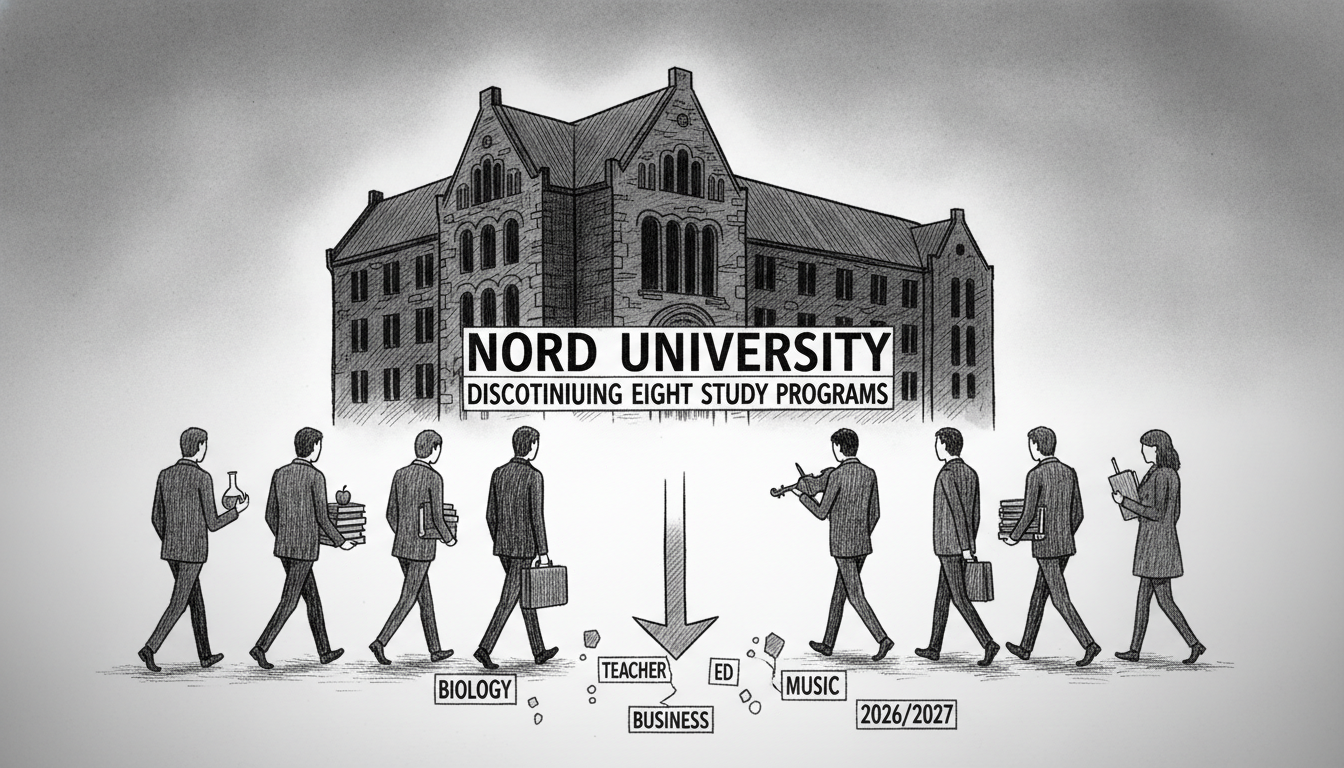 Nord University to Discontinue Eight Study Programs