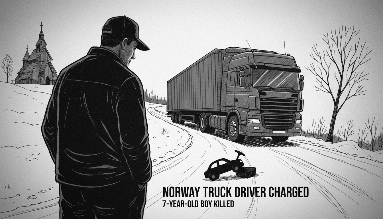 Norway Truck Driver Charged: 7-Year-Old Boy Killed