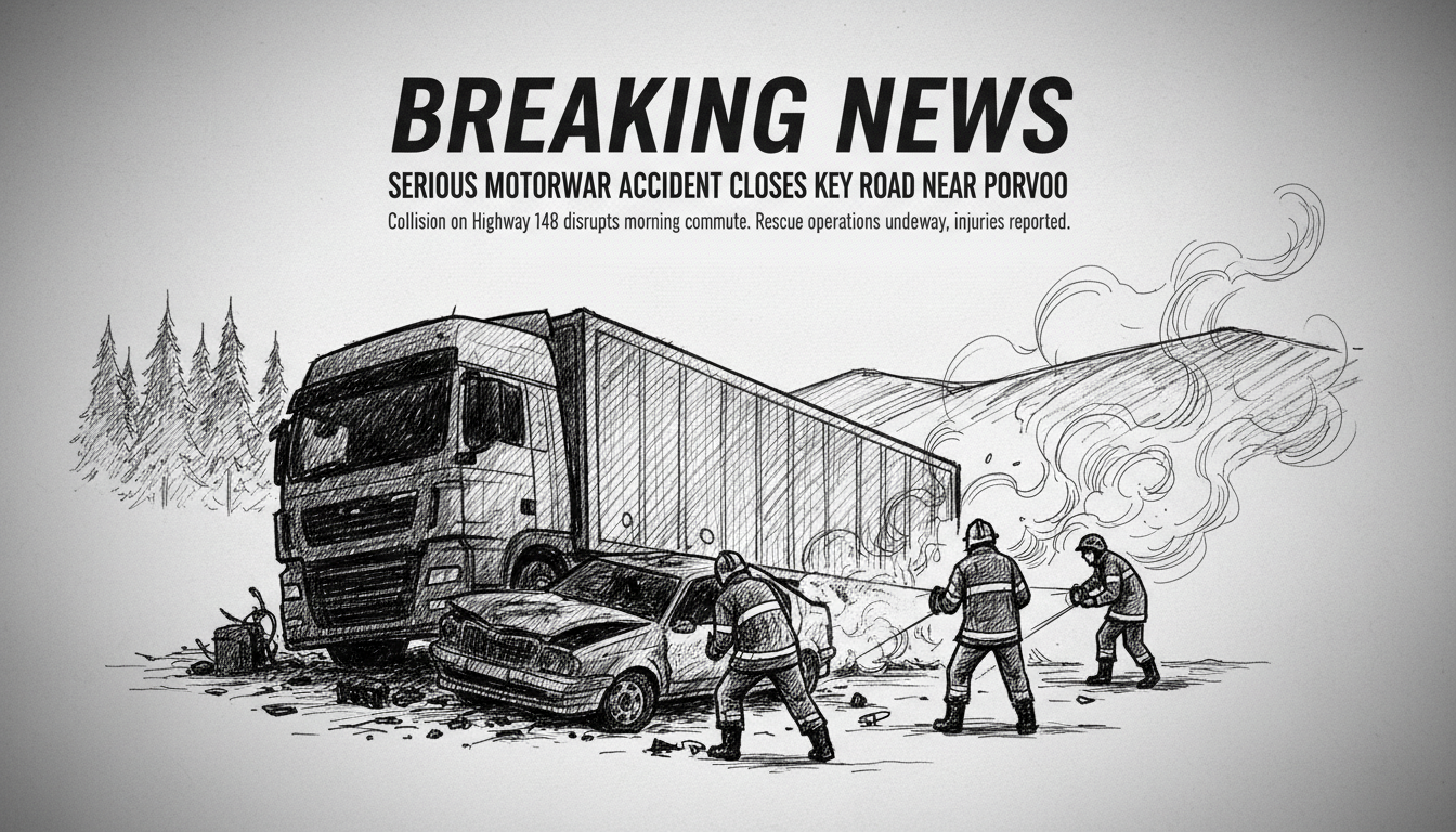 Serious Motorway Accident Closes Key Road Near Porvoo