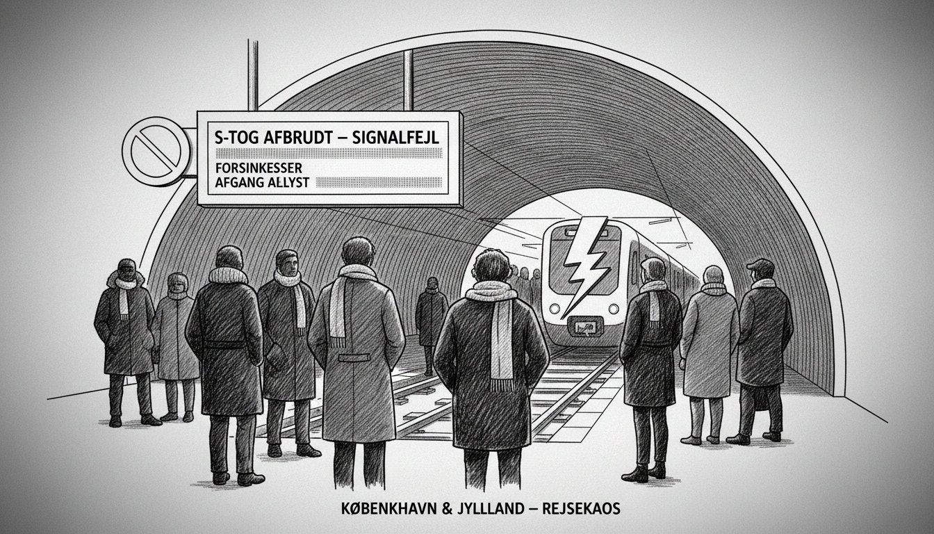 Copenhagen S-train Service Disrupted by Signal Failure