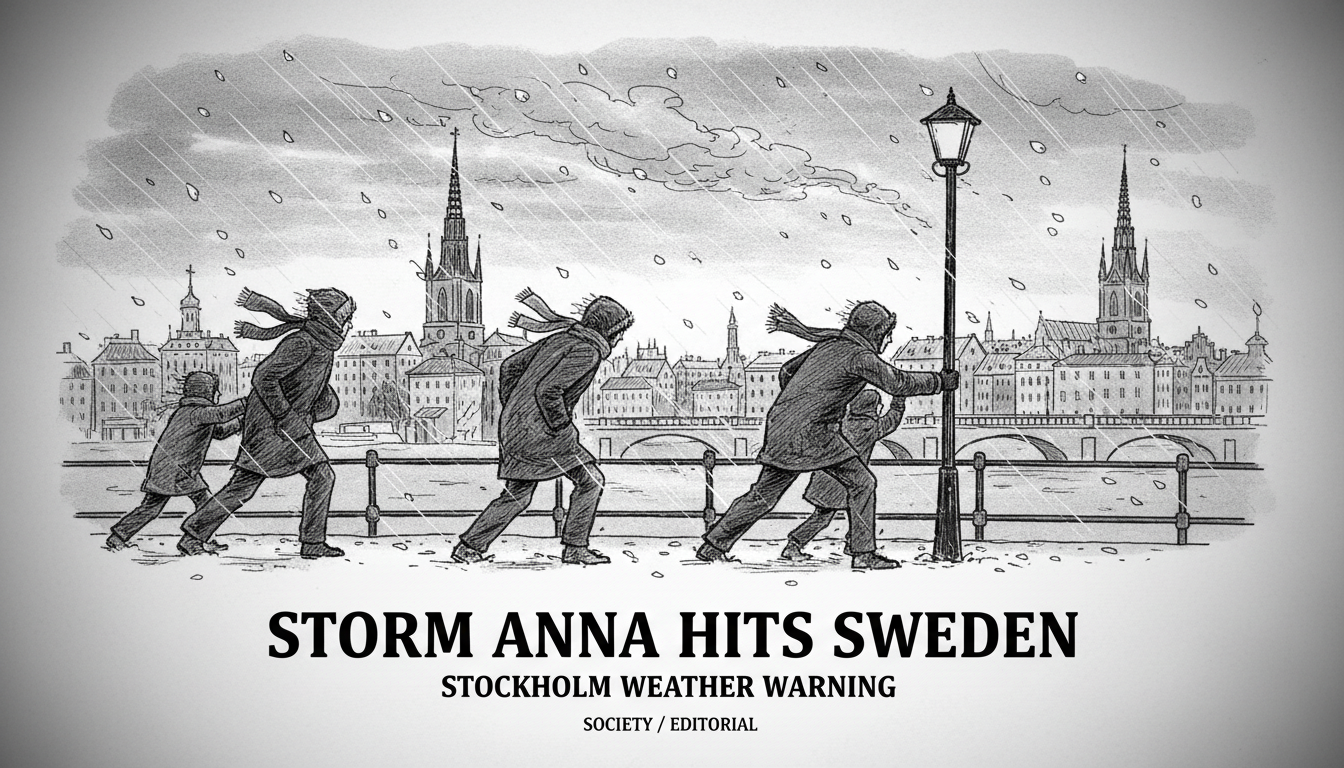 Sweden's Storm Anna Hits: Stockholm Weather Warning