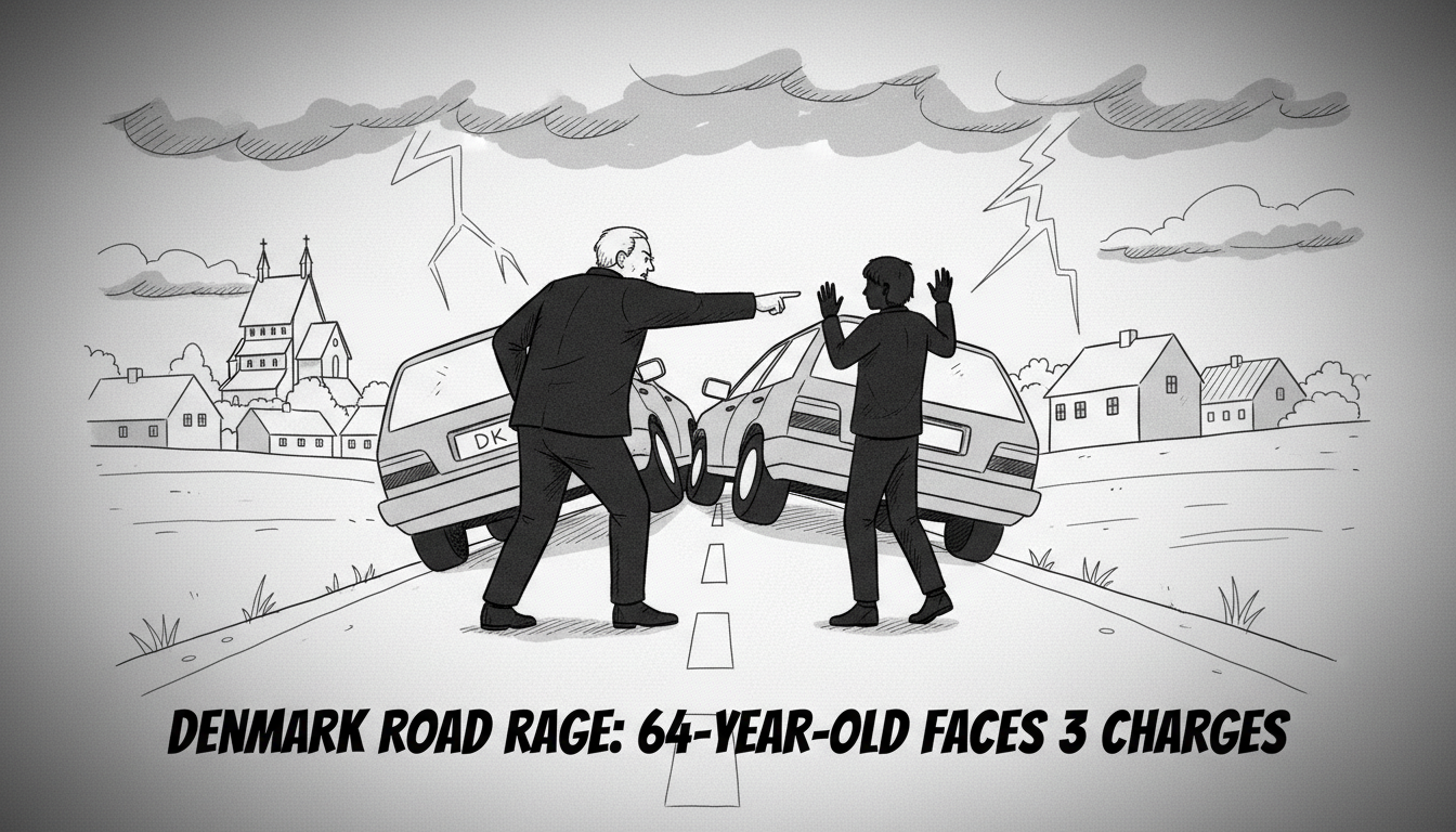 Denmark Road Rage: 64-Year-Old Faces 3 Charges