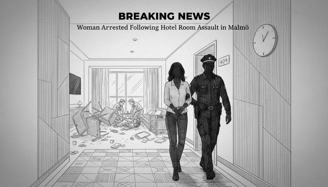 Woman Arrested Following Hotel Room Assault in Malmö