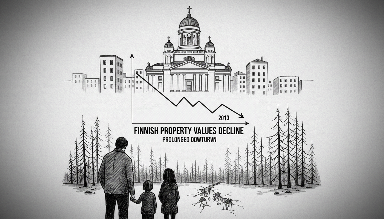 Finnish Property Values Decline as Housing Market Faces Prolonged Downturn