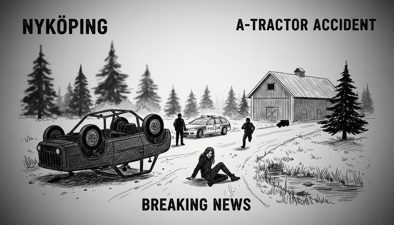 Girl Seriously Injured After Falling From A-Tractor in Nyköping