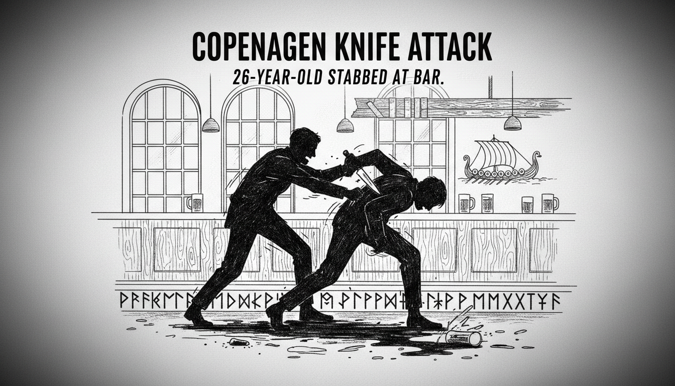 Copenhagen Knife Attack: 26-Year-Old Stabbed at Bar