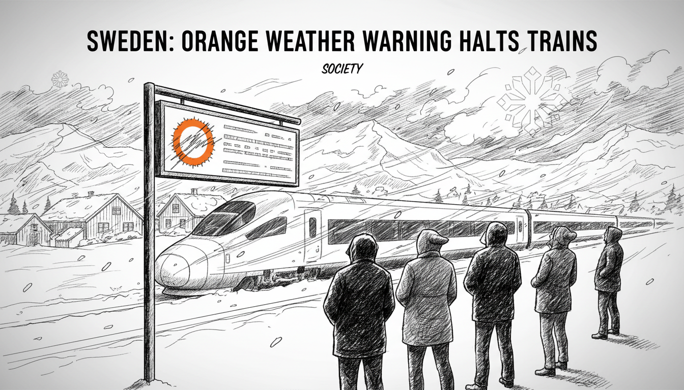 Sweden Halts Trains: Orange Weather Warning Hits