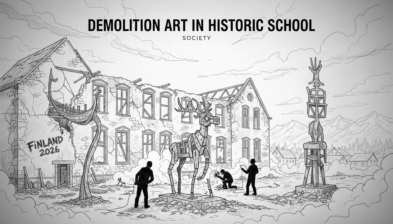 Finland Hosts Demolition Art in Historic School (2026)