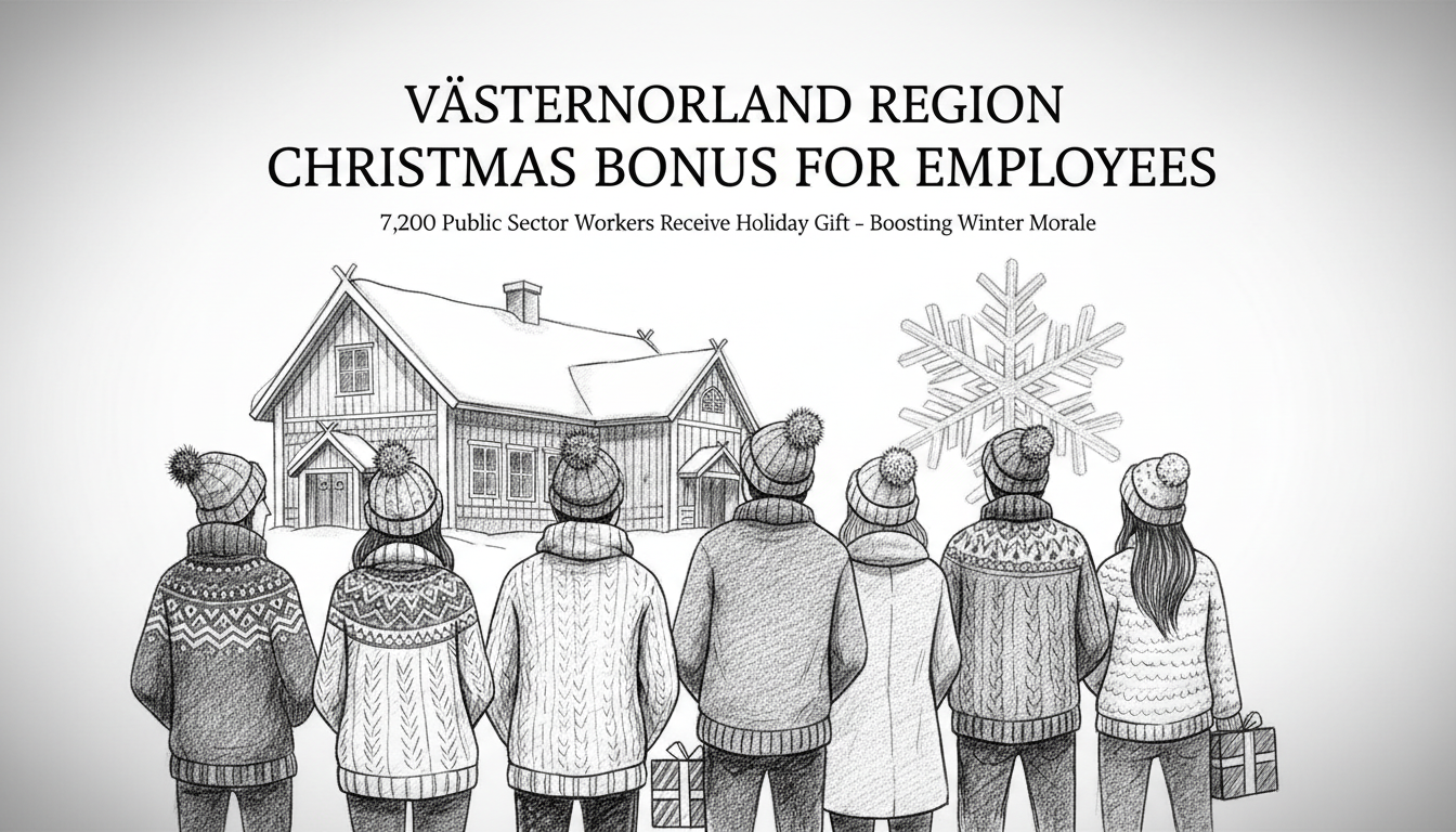 Västernorrland Region Gives Christmas Bonus to Employees