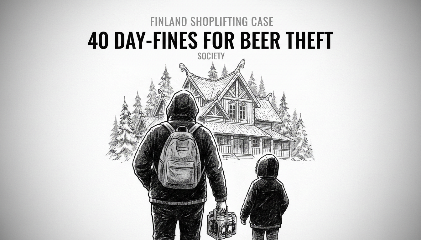 Finland Shoplifting Case: 40 Day-Fines for Beer Theft