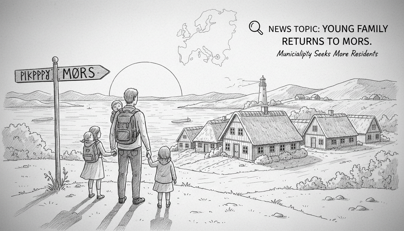 Young Family Returns to Mors as Municipality Seeks More Residents