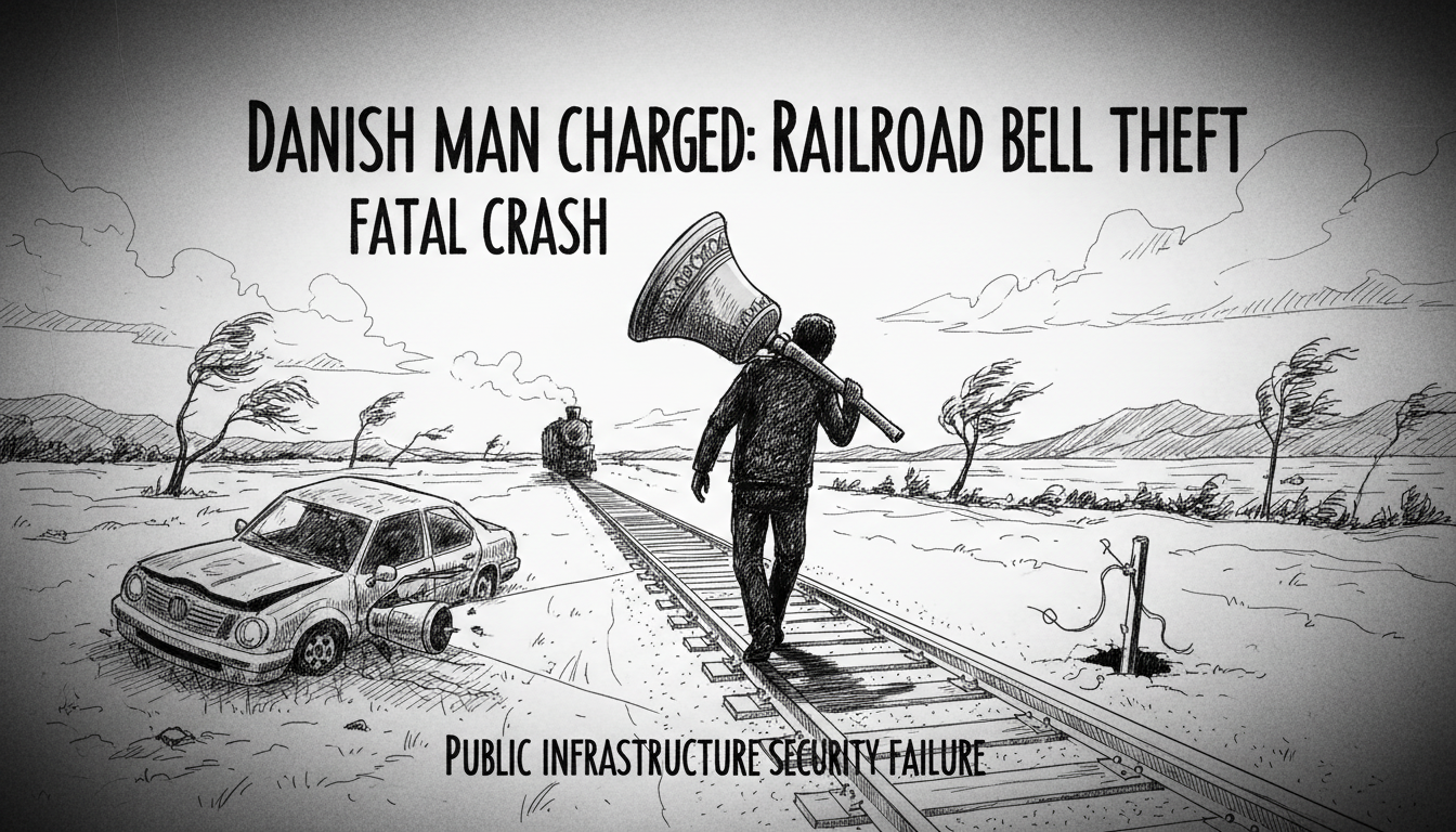 Danish Man Charged After Railroad Bell Theft Leads to Fatal Crash