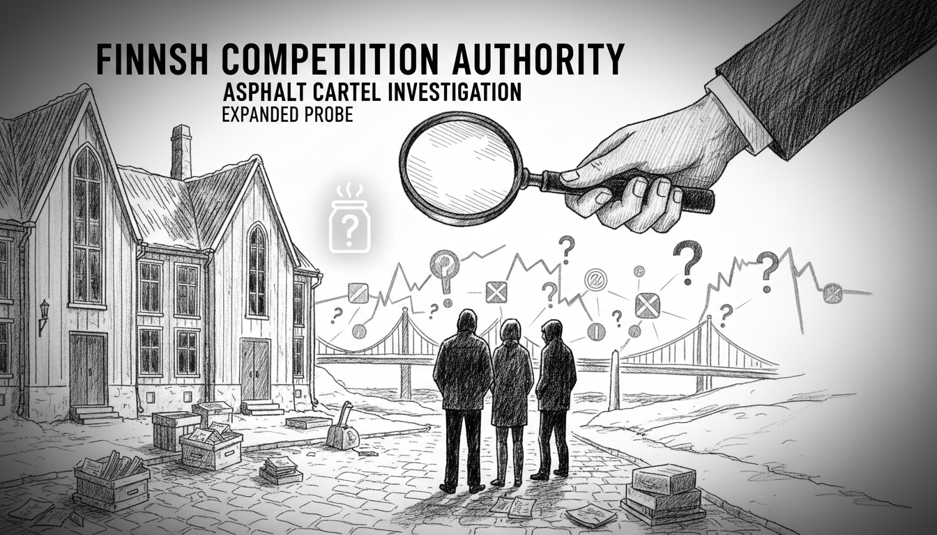 Finnish Competition Authority Expands Asphalt Cartel Investigation