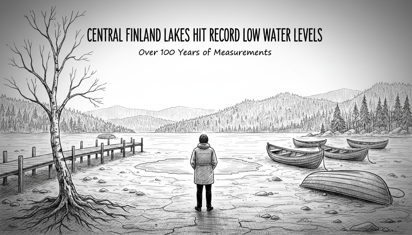 Central Finland Lakes Hit Record Low Water Levels