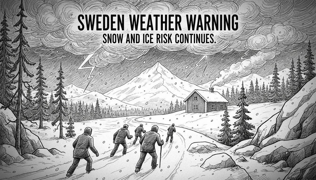 Sweden Weather Warning: Snow and Ice Risk Continues