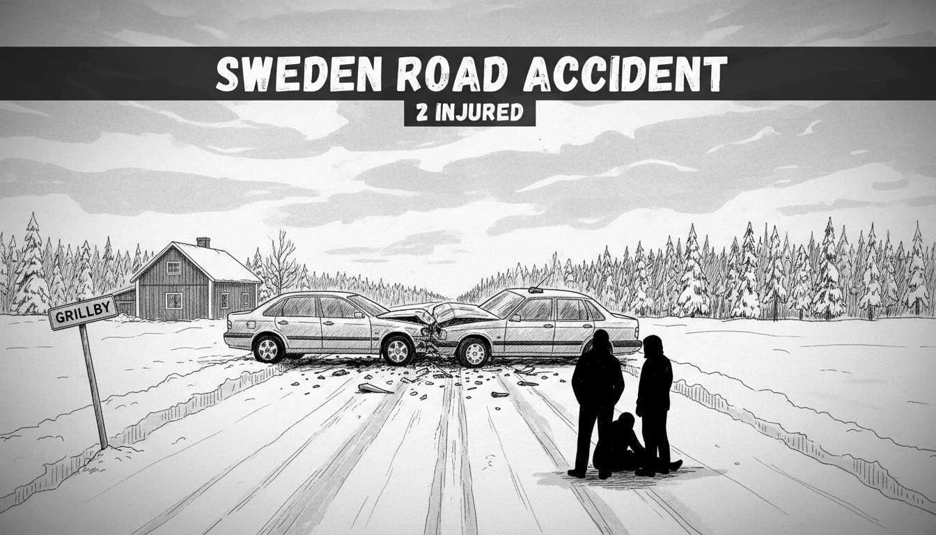 Sweden Road Accident: 2 Injured in Grillby Crash