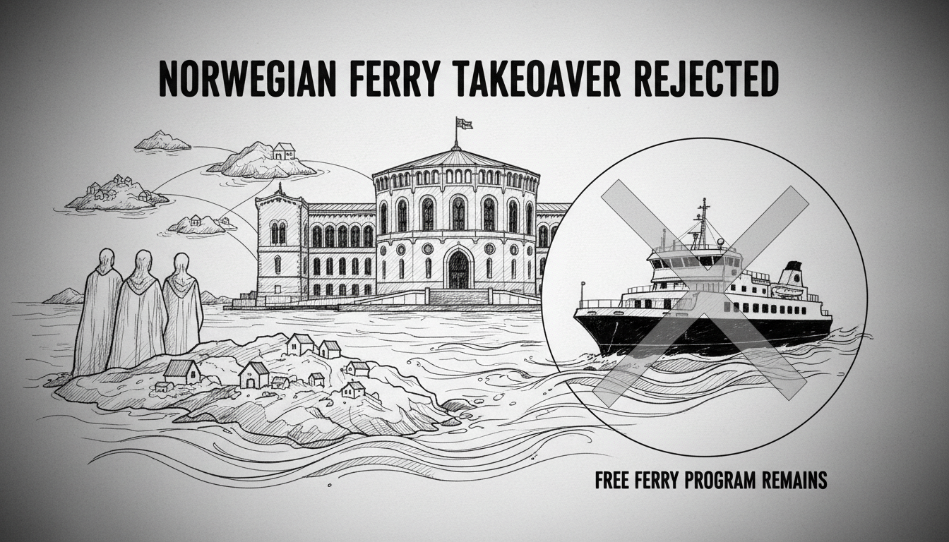 Norwegian ferry takeover proposal rejected in parliament