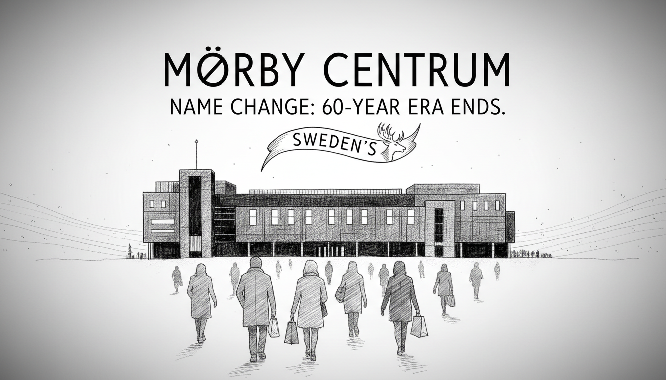 Sweden's Mörby Centrum Name Change: 60-Year Era Ends