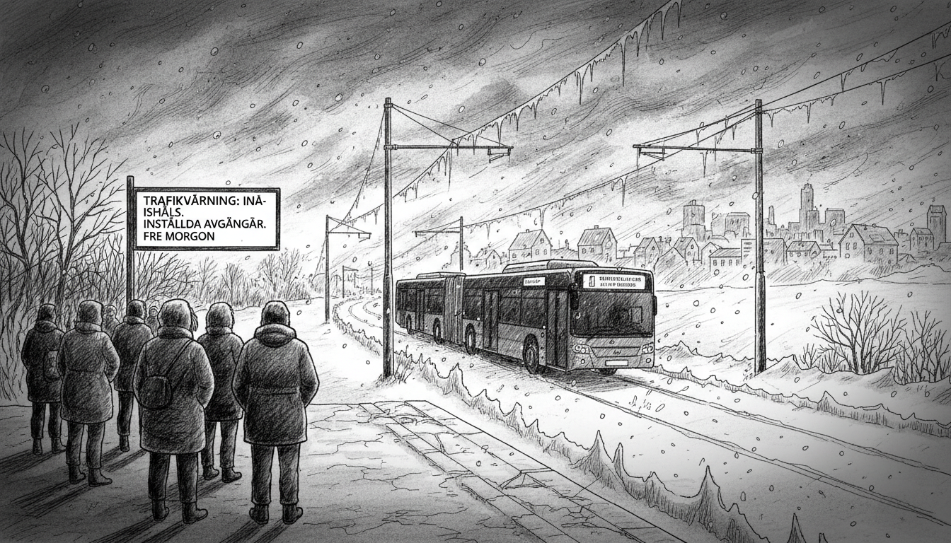 Swedish Transport Infrastructure Faces Sudden Ice Hazard Warning