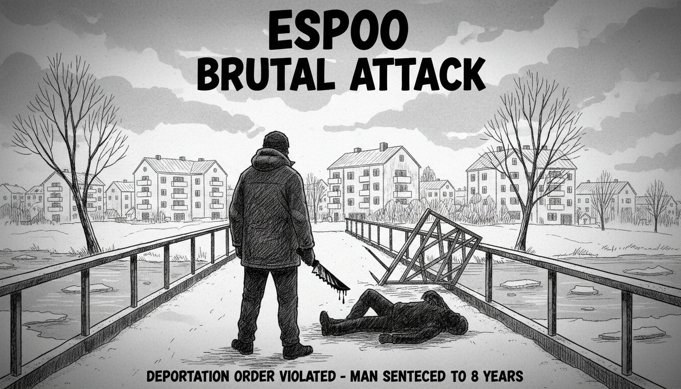 Man convicted of deportation order carried out brutal attack in Espoo