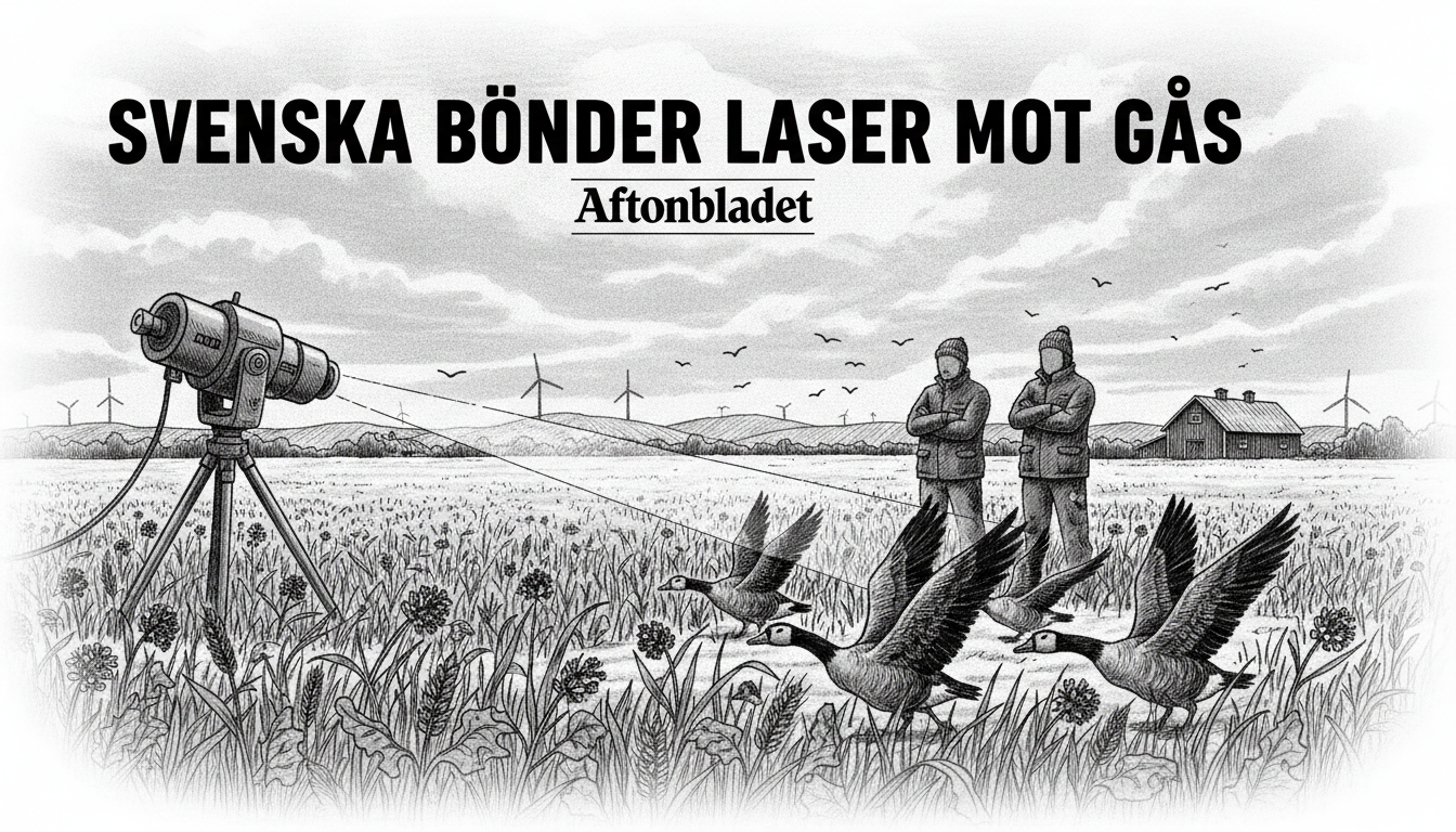 Swedish Farmers Deploy Laser Cannons Against Goose Invasion