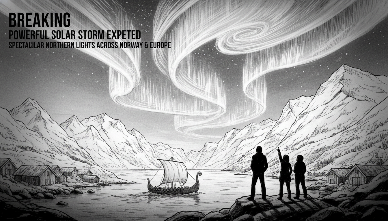 Powerful Solar Storm Expected to Create Spectacular Northern Lights Across Norway