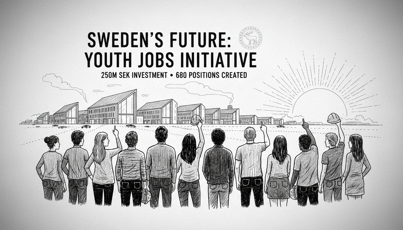 Sweden's 250M SEK Youth Jobs: 680 Positions Created