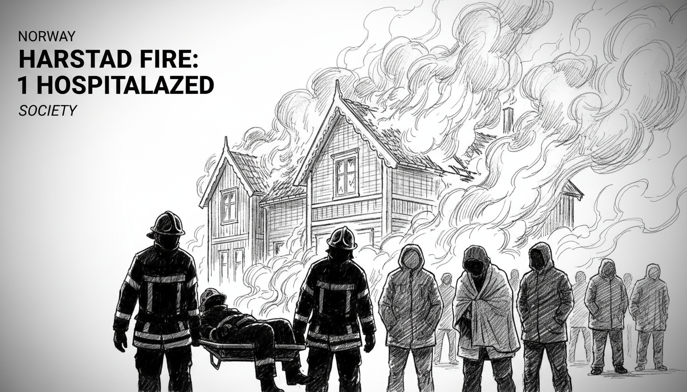 Norway Harstad Fire: 1 Hospitalized in Blaze