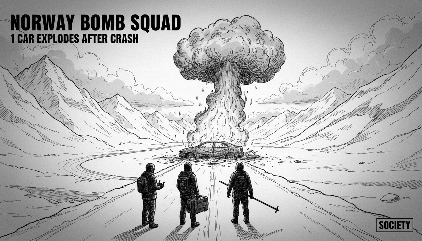 Norway Bomb Squad Deployed: 1 Car Explodes After Crash