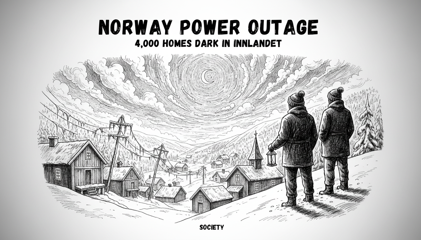 Norway Power Outage: 4,000 Homes Dark in Innlandet