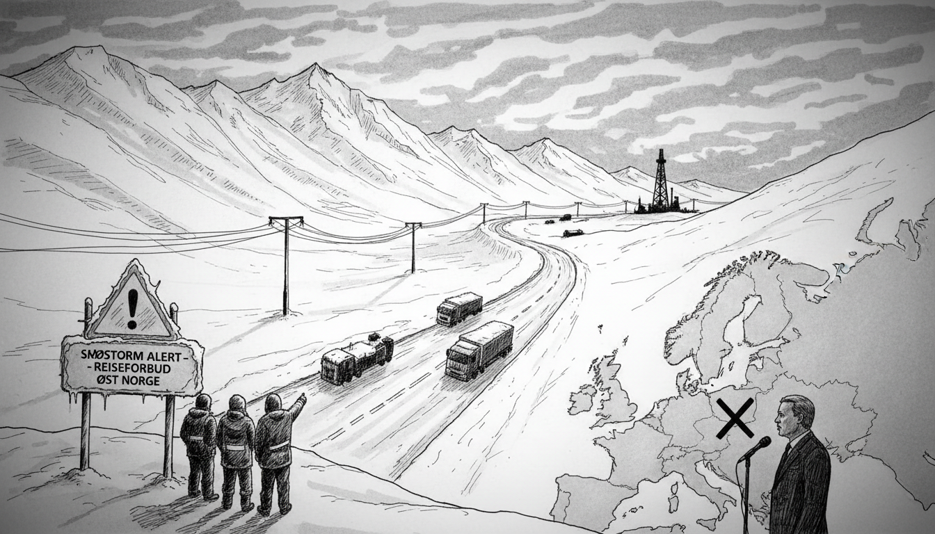 New Snow Alert Disrupts Eastern Norway Travel and Energy Logistics