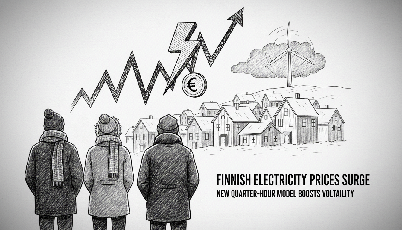 Finnish Electricity Prices Surge on Friday as New Pricing Model Takes Effect