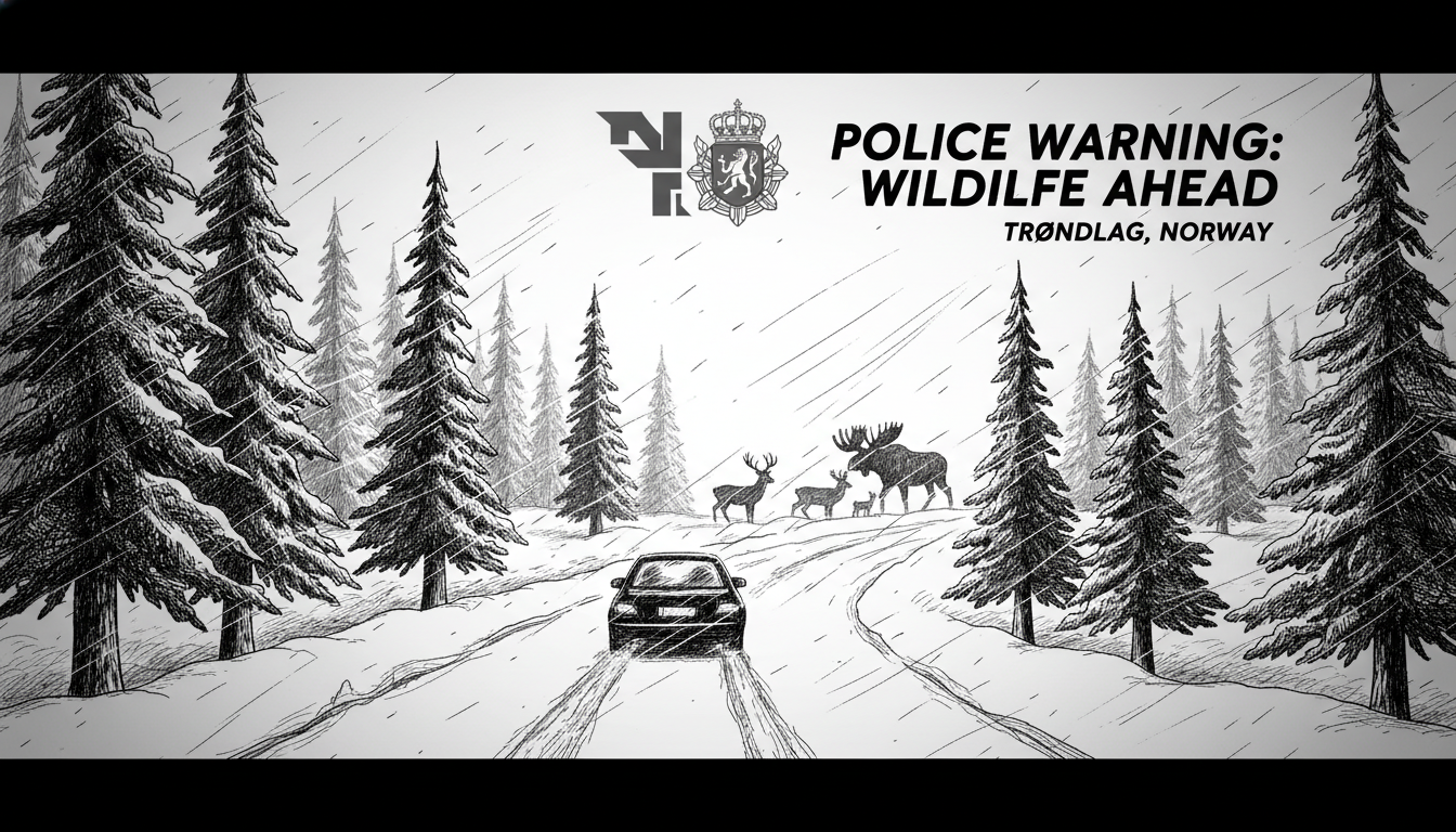 Police Warn Drivers About Wildlife Collisions in Norway