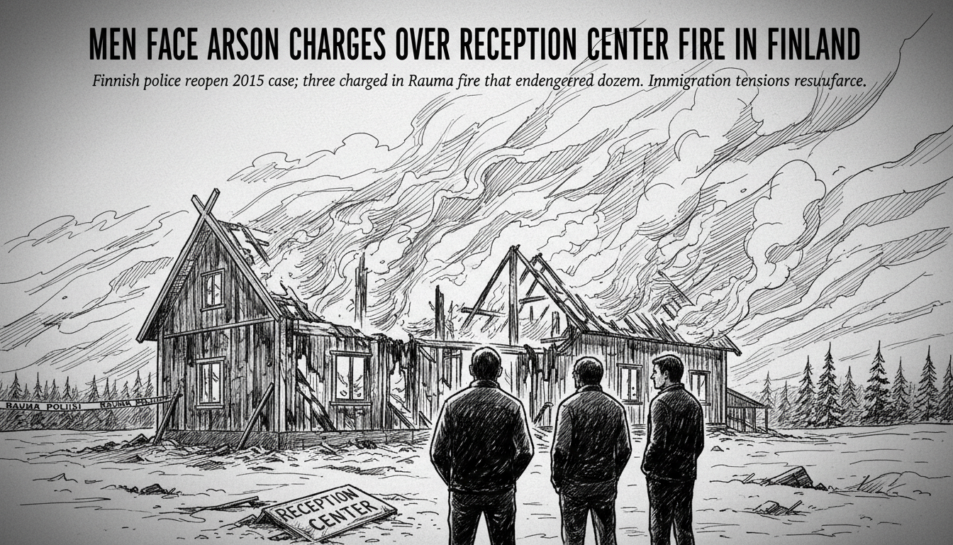 Men Face Arson Charges Over Reception Center Fire in Finland