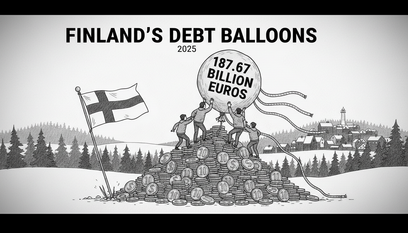 Finland's Debt Balloons to 187.67 Billion Euros in 2025